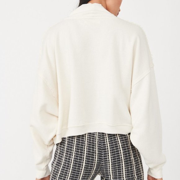 🎉LAST CHANCE🎉 NWT Free People Rae Pullover / Ivory - Picture 2 of 6